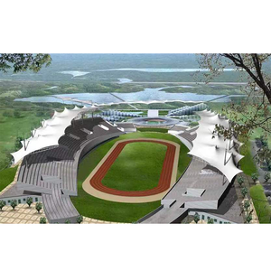 Couverture de toit de terrain de padel en forme polygonale de qualité supérieure en PVDF, ignifuge, membrane imperméable pour le sport - Product Image 5