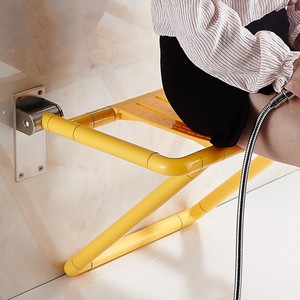 Mo Hong <b>Folding</b> <b>Shower</b> <b>Stool</b> 150kg Load Capacity Wall Mounted Safety Bathroom Equipment - Product Image 3