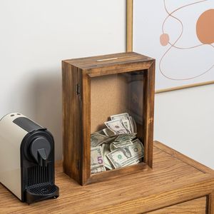 Caja de Madera para Tarjetas de Boda, para Recepción de Boda, Caja para Consejos de Boda y Buenos Deseos - Product Image 6