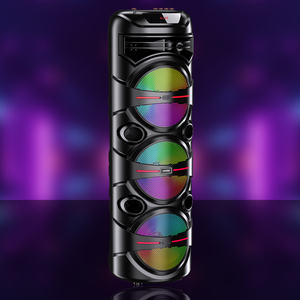 Portable Speaker 3x8 40W Rechargeable <b>Bluetooth</b> <b>USB</b> LED Light Party Use - Product Image 5