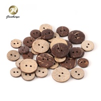 Botones de Coco de 2 Agujeros de Varios Tamaños, Material Natural para Manualidades, Decoración de Prendas, Cuero, Cinturones, Carteras, Bolsos y Herrajes