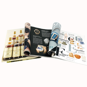 Perfect Binding Booklet Art Paper leaflet flyer stand brochure Booklet printing service