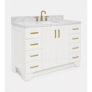 Meuble-lavabo autoportant série Aura 48 pouces, 6 options de finition, vente en gros, usine du Vietnam - Product Image 2