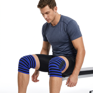 Rodilleras de Alta Calidad para Levantamiento de Pesas, Ajustables, Compresivas, Transpirables y Antideslizantes para Entrenamiento en Gimnasio y Deportes - Product Image 1