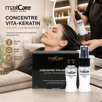 Maxcare Sérum Capillaire Vita-Kératine Haute Qualité Réparateur Profond Revitalisant Nourrissant à la Kératine, Collagène et Essence de Caviar pour Cheveux Secs et Abîmés
