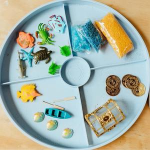 <span class=keywords><strong>Bac</strong></span> sensoriel sur le <span class=keywords><strong>thème</strong></span> des trésors de l'océan, <span class=keywords><strong>bac</strong></span> à sable pour enfants, jeu éducatif précoce, kit d'accessoires pour petite école maternelle - Product Image 3