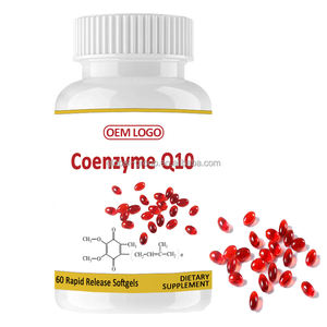 Oem חומר גלם בתפזורת 300 מ ג 400 מ ג co q10 softgel co. קפסולות Q10 כמוסות עבור לב בריא - Product Image 1