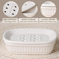 Ensemble d'accessoires de salle de bain en céramique cinq pièces, style luxe léger européen et américain, moderne, personnalisable et écologique pour la maison