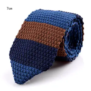 2.75inch Fashion Men's Colourful Solid Color Knit Tie Knitted Ties Narrow Slim Skinny Woven Neckties