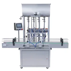 Fully Automatic pneumatic piston bottle viscous liquid filling machine for hand sanitizer production