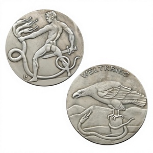 عملات تذكارية ألمانية عتيقة الطراز لكارل غوتس عام 1916، هدايا، ديكور منزلي - Product Image 2