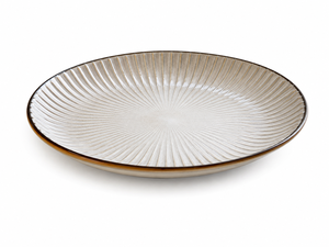 จานเซรามิกมิโนะสีขาว ขนาด 21 ซม. ผลิตในญี่ปุ่น สำหรับร้านอาหาร - Product Image 3