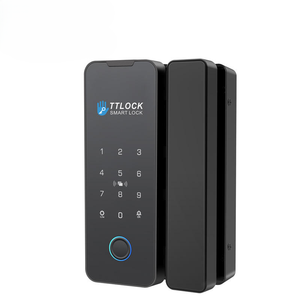Cerradura Inteligente TTlock para Puerta <span class=keywords><strong>de</strong></span> Vidrio, Comercial, Sin Necesidad <span class=keywords><strong>de</strong></span> Perforación, con Huella Dactilar Biométrica, Contraseña Digital, Tarjeta IC, Entrada sin Llave - Product Image 1