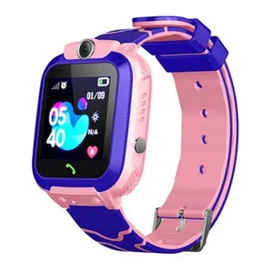 방수 SIM 카드 다기능 어린이 디지털 손목 시계 Q12 스마트 시계 아기 시계 전화 IOS 안드로이드 아이 장난감 선물