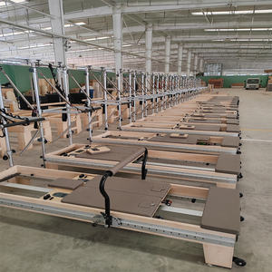 Appassionato di Fitness Core esercizio Top Full Metal Track acero <span class=keywords><strong>Pilates</strong></span> Double face Reformer letto con torre - Product Image 3