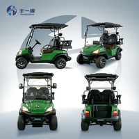 Voiturette de golf électrique chinoise Florescence, capacité 4 passagers, certifiée CE, moteur KDS, écologique, 48V 5KW, métal + plastique, 12
