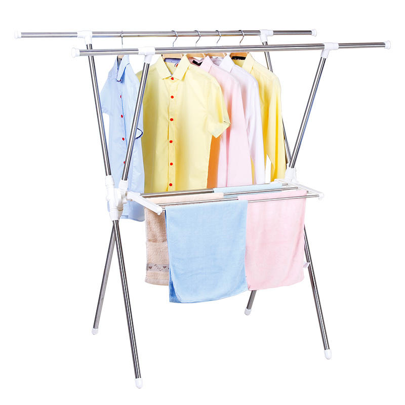 China Portable Metal Baby Wash Cloth Drying Clothes Laundry Rack Stand  Foldable and Standing Type for Convenient Drying