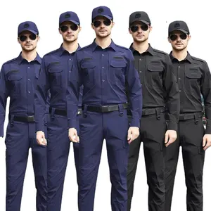 Kleding Bewaker Uniform Prijs Securitas Uniformen Bewaking Man Koninklijke Wacht Uniformen Zomer Voor Mannen Ademend Blauw, Zwart