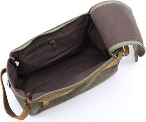 Trousse de maquillage et de rasage portable en toile cirée <span class=keywords><strong>imperméable</strong></span> à l'eau, trousse de rangement pour maquillage de voyage pour femmes, trousse de toilette pour hommes - Product Image 2