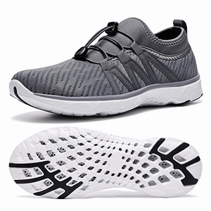 <span class=keywords><strong>Scarpe</strong></span> da <span class=keywords><strong>Acqua</strong></span> da Uomo con Tomaia in Rete, Intersuola in EVA e Suola in Gomma per Asciugatura Rapida, Traspiranti e Confortevoli, per Avventure, Spiaggia e Nuoto, Grigio Scuro 9 <span class=keywords><strong>D</strong></span>(M) - Product Image 1
