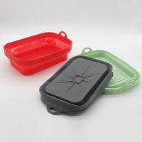 Moule de cuisson et panier de friteuse à air en silicone jetable, pliable, de qualité alimentaire, résistant au four, épaisseur 2,5 mm