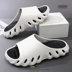 Sandalias de Playa para Hombre, de EVA, Antideslizantes, Transpirables, con Suela Gruesa, en Blanco, Negro, Azul, Gris y Caqui, Tallas 40, 41, 42, 43 - Product Image 1