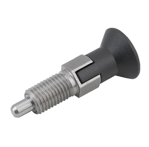 K0630 Poussoir d'indexage KIPP de type C avec fente de verrouillage sans écrou de blocage avec goupille d'indexage allongée en acier inoxydable - Product Image 1