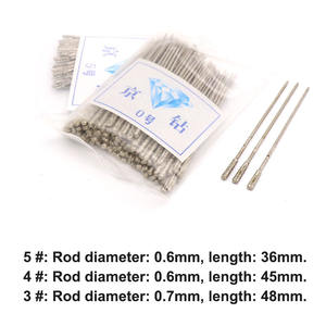 1 шт. 0.8-2.4 мм Сверло с покрытием, цельное, игольчатое, для ювелирных изделий, керамики, нефрита, агата, янтаря, камня, электроинструментов - Product Image 3