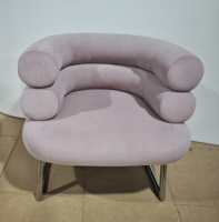 Fauteuil d'appoint en velours et cuir véritable, design nordique classique de luxe moderne, pour hôtel et villa