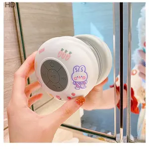 Speaker Bluetooth Mini lucu-tahan air, portabel dengan Bass hisap untuk Audio kamar mandi