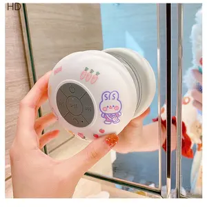 Dễ thương Mini bluetooth speaker-không thấm nước, di động với hút bass cho phòng tắm âm thanh