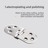 Charnières de table relevable ronde en alliage de zinc, design moderne et minimaliste, pour accessoires de table pliante de type bureau, dissimulées