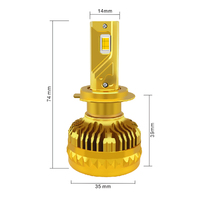 Phare LED de voiture TK-15J 300W 30000LM 9-36V 12 mèches Ampoule de phare LED H4/H13/9004/9007 Phare de voiture compatible Canbus