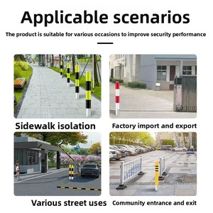 Bolardo <span class=keywords><strong>de</strong></span> Seguridad Vial Moderno <span class=keywords><strong>de</strong></span> Acero con Energía <span class=keywords><strong>Solar</strong></span>, Súper Reflectante, LED Intermitente <span class=keywords><strong>de</strong></span> Alta Visibilidad para Carreteras - Product Image 3