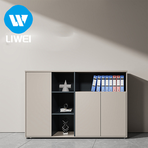 Meuble de <span class=keywords><strong>rangement</strong></span> <span class=keywords><strong>et</strong></span> classeur de <span class=keywords><strong>bureau</strong></span> en panneaux de bois écologiques LIWEI avec <span class=keywords><strong>rangement</strong></span> mural pour documents, idéal pour usage commercial - Product Image 2