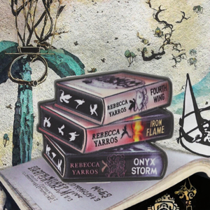 Spilla Decorativa a Forma di Libro Sovrapposto con Effetto Sfumato, Distintivo a Tema Lettura <span class=keywords><strong>Fantasy</strong></span>, Accessorio Versatile di Nicchia - Product Image 1