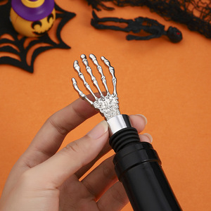 Skeleton Hand <b>Wine</b> <b>Stopper</b> Zinc Alloy Multi Function Corkscrew Opener Halloween Decor - Product Image 1