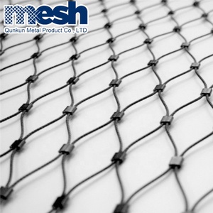 Ferruled loại dệt bền dây thép không gỉ Dây Lưới <span class=keywords><strong>Net</strong></span> 7x7/7x19 cấu trúc cho sở thú hàng rào - Product Image 6