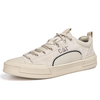 Chaussures de course pour hommes pour les sports de plein air, dessus en cuir, respirantes, légères, à lacets, baskets décontractées