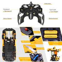 Voiture RC Robot Transformable EPT OEM 1:18 6CH avec Déformation et Rotation à 360 Degrés - Expert, Portée 30m, Intérieur/Extérieur, pour Garçons