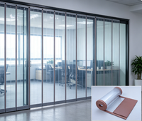 Rideau magnétique en PVC Bothwin de 3 mm, lisse, auto-scellant, fonctionnement silencieux pour les entrées de bureaux et les portes de salles de réunion