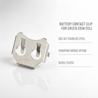 Pile bouton médicale Ieeton CR1216 SMT nickelée SUS301 pour moniteur de glycémie CGM, avec bande négative sur bobine pour circuit imprimé (OEM)