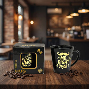Golden print ceramic mug multicolor - Product Image 1