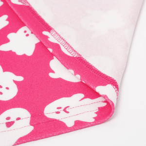 Tùy Chỉnh Màu Hồng Dễ Thương Halloween Mẫu Thăng Hoa In Bé Chăn Trang Trí Nội Thất Gối Trường Hợp May Bông <span class=keywords><strong>Flannel</strong></span> Lông Cừu Vải - Product Image 2