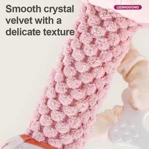 Plush Baby Rattle Toy White Bear Grey Elephant <strong>Stuffed</strong> <strong>Animal</strong> Hand Rattle with Safe Teether for <strong>Newborns</strong> 0-12 Months - Product Image 3