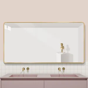 Illuminated Anti-Foggy Bathroom vanity large mirror with led lights mirror wall mirror bath touch sensor switch