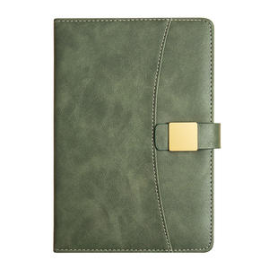 สมุดบันทึกธุรกิจแบบมีซิปหนัง  กระดาษดาหลิน 80 แกรม  แบบเย็บด้าย  พร้อมตัวล็อคสีทอง  อเนกประสงค์ - Product Image 1