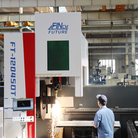 Machine de découpe laser de tubes biseautés entièrement automatique à 5 axes FINCM Heavy Machinery Industrial 6000w 3000w Bochu HYPcut System 12M