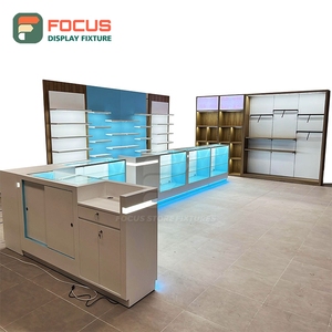 Vitrine à tabac de luxe avec panneau en verre transparent, rangement sécurisé, plusieurs étagères, vitrine à cigarettes - Product Image 1