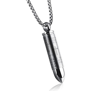 Neuestes Design: Goldgravierter Edelstahl-Kreuzanhänger mit Jesus-Inschrift, klassischer Herrenschmuck, Urnen-Anhänger für Asche, Kugelform, Geschenk - Product Image 3